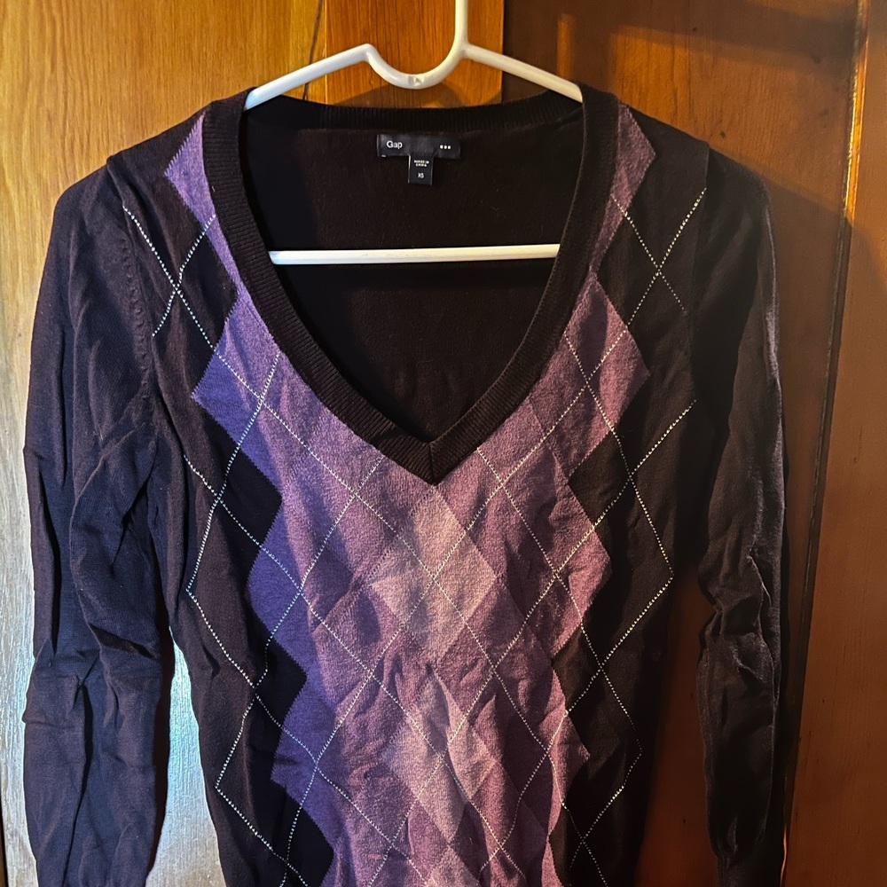 Argyle cardigan